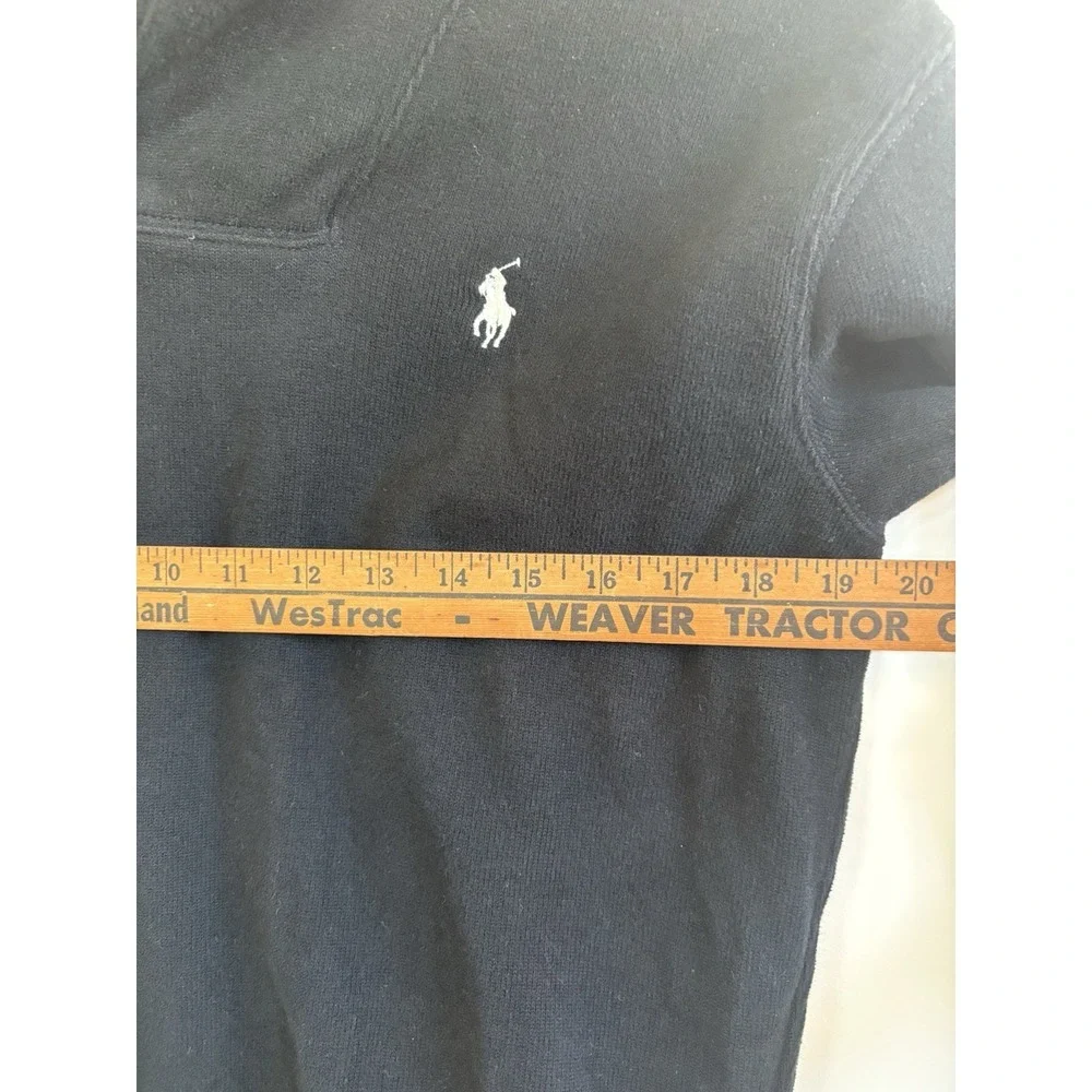 Polo Ralph Lauren Black S Preppy Country Club JerseyShawl Collar PulloverSweater
